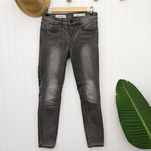 Pilcro and The Letterpress Stet Skinny Jeans Size 26 Mid Rise Stretch Denim Gray